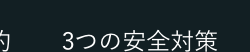 勺
3つの安全対策